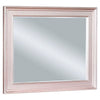 64 Inch Contemporary Style Wooden Frame Mirror Rose Pink By Casagear Home BM235460