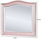 46 Inch Contemporary Style Wooden Frame Mirror Rose Pink By Casagear Home BM235461