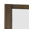 40 Inch Rectangular Wooden Frame Contemporary Mirror Brown By Casagear Home BM235463