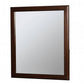 32 Inch Transitional Style Wooden Frame Mirror Cherry By Casagear Home BM235474