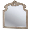 47.25 Inches Crown Top Molded Mirror Natural Brown By Casagear Home BM235530