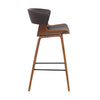 27 Inches Saddle Seat Leatherette Counter Stool Brown By Casagear Home BM236363