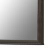 Wooden Frame Mirror with Molded Trim Top Walnut Brown - BM237166 By Casagear Home BM237166