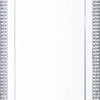 Rectangular Mirrored Wall Decor with Faux Crystals Silver By Casagear Home BM238112