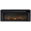 43 Inches Electric Fireplace Insert with Log Set Look Black - BM238418 By Casagear Home BM238418