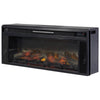 43 Inches Electric Fireplace Insert with Log Set Look Black - BM238418 By Casagear Home BM238418