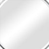 30 Inches 3 Dimensional Round Metal Frame Wall Mirror Silver By Casagear Home BM239361