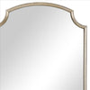 28 Inches Arched Top Accent Mirror with Concave Corners Gold By Casagear Home BM239365