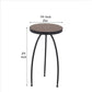 24 Inches Round Wooden Top Accent Table with Tripod Base Black By Casagear Home BM239421