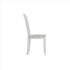 Wooden Dining Chair with X Shaped Back Set of 2 White By Casagear Home BM239757