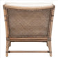 Rattan Frame Club Chair with Removable Seat and Back Cushions Brown By Casagear Home BM239935