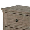 2 Drawer Wooden Nightstand with Round Knobs Gray By Casagear Home BM240048