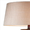 Table Lamp with Colorblock Pedestal Base Brown By Casagear Home BM240305