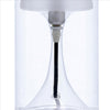 Hurricane Table Lamp with Frosted Glass Shade Clear By Casagear Home BM240313