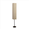 Floor Lamp with Linear Metal Base and Column Shade, Black By Casagear Home