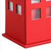 Telephone Booth Jewelry Box with 2 Drawers Red By Casagear Home BM240350