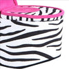 High Heel Zebra Shoe Jewelry Box with 2 Hooks Multicolor By Casagear Home BM240364