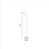 Floor Lamp with Adjustable and Bendable Gooseneck White By Casagear Home BM240393