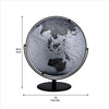 Globe Accent Decor with Inbuilt LED Black and Gray By Casagear Home BM240408