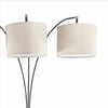 Floor Lamp with 3 Arched Arms and Fabric Shades Bronze By Casagear Home BM240429