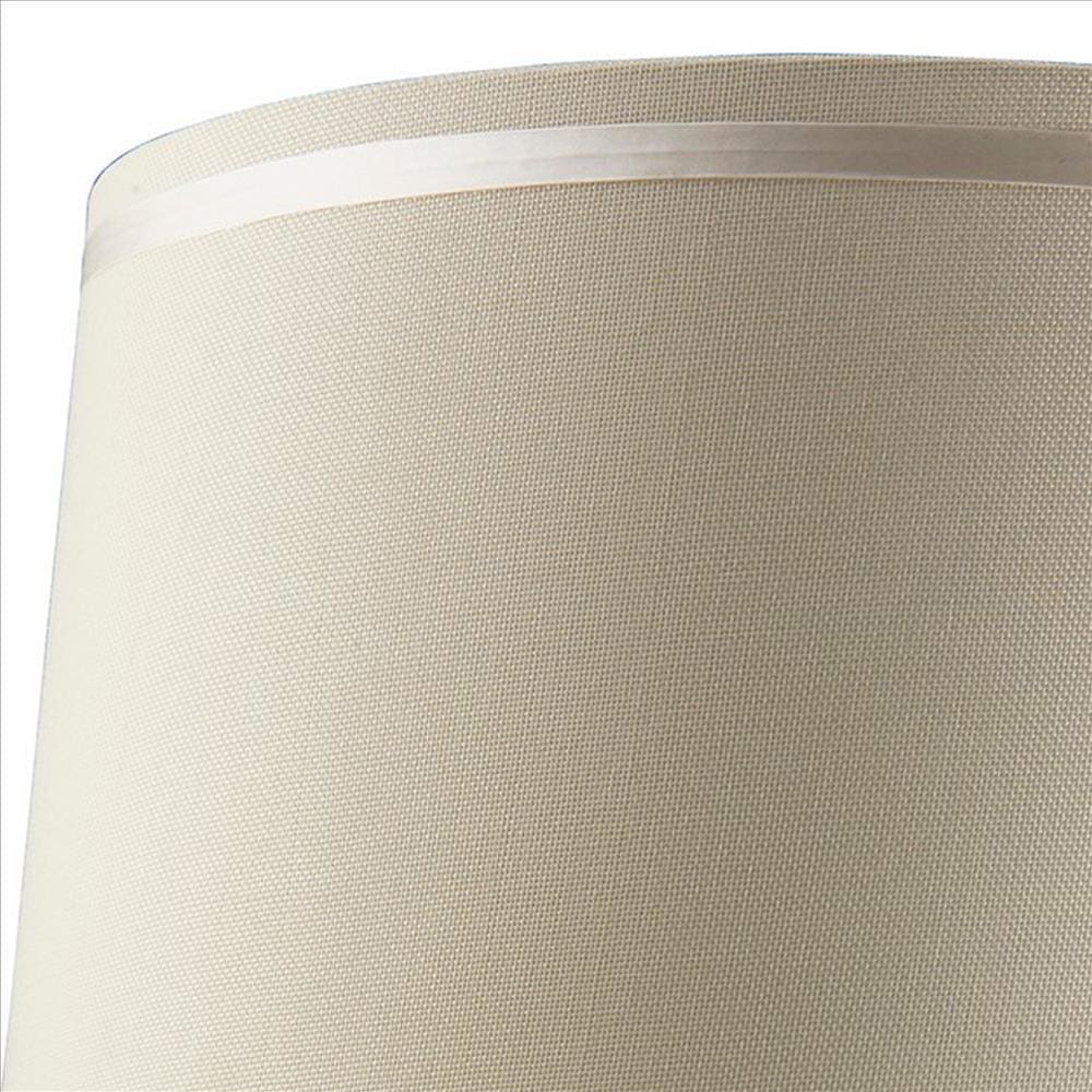 Polyresin Urn Shaped Table Lamp with Diamond Stencils Pattern Brown By Casagear Home BM240901