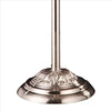 Stalk Design Metal Floor Lamp with Hanging Crystal Accent Silver By Casagear Home BM240909