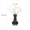 Tree Table Lamp with Aluminum Wire and Multiple LED White By Casagear Home BM240931