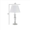 Turned Tubular Crystal Body Table Lamp Clear By Casagear Home BM240935