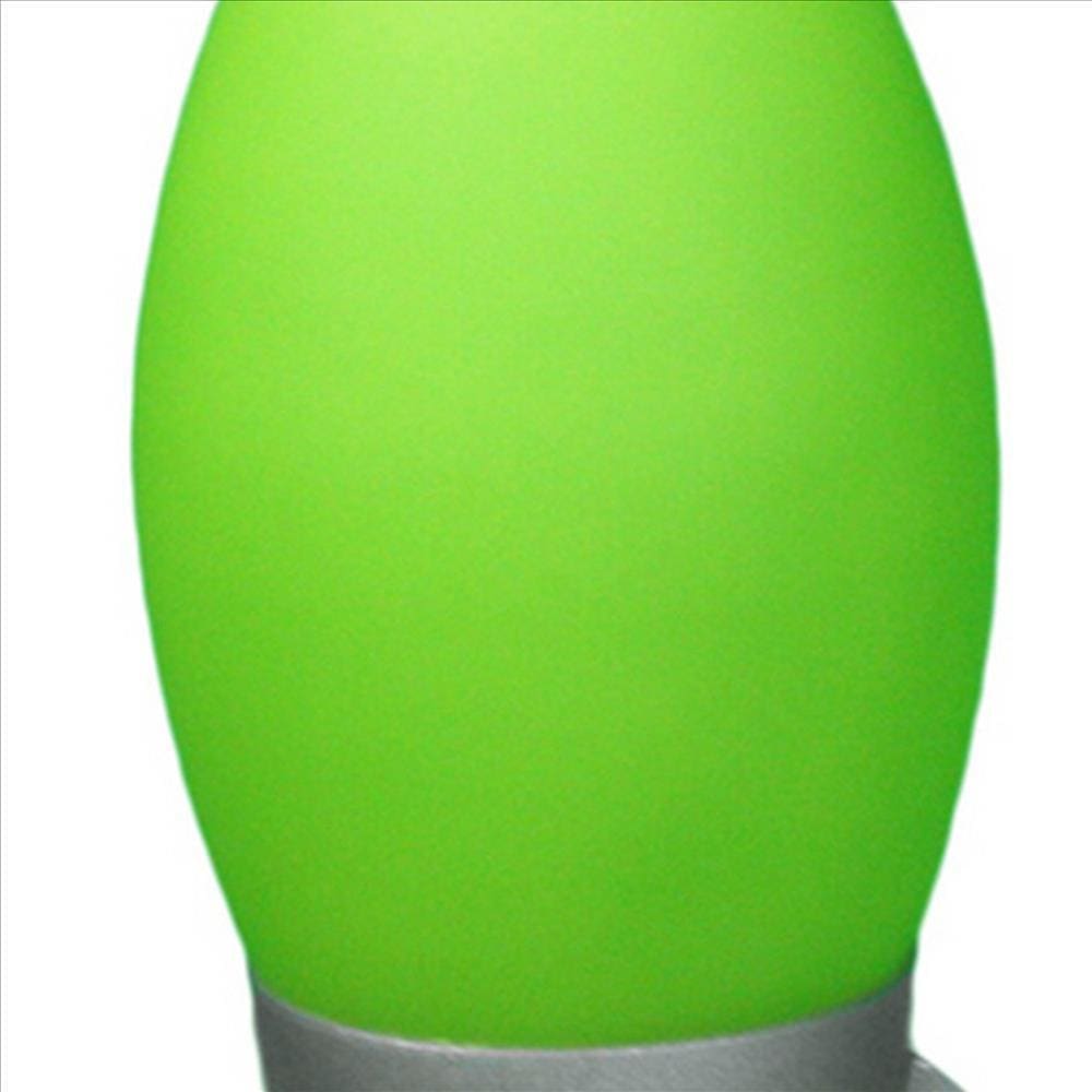 Kid Table Lamp with Rocket Design Silhouette Green By Casagear Home BM240953