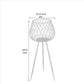 29.5’’ Dome Lattice Metal Planter with Tripod Peg Legs Set of 2 White By Casagear Home BM241061