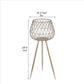 29.5’’ Dome Lattice Metal Planter with Tripod Peg Legs Set of 2 Gold By Casagear Home BM241062