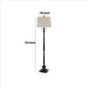 Floor Lamp with Tubular Turned Resin Support and Pull Chain Dark Bronze BM241868