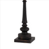 Table Lamp with Tubular Turned Resin Support and Pull Chain Dark Bronze BM241869