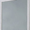 Square Mirror with Wooden Encasing and Grains White By Casagear Home BM242627