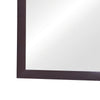 Mirror with Wooden Frame and Mounting Hardware Espresso Brown By Casagear Home BM242634