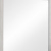 Mirror with Wooden Frame and Grain Details White By Casagear Home BM242654