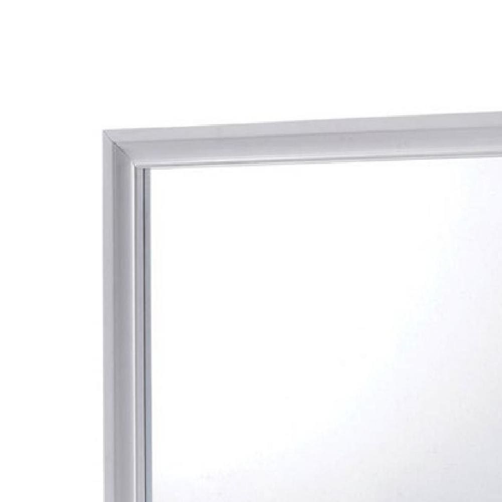 Wall Mirror with Molded Wooden Frame White By Casagear Home BM245807