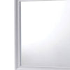 Wall Mirror with Molded Wooden Frame White By Casagear Home BM245807