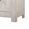 Nightstand with Plank Design 2 Drawers and USB Plugs White and Brown By Casagear Home BM245814