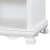 Nightstand with 1 Drawer and 1 Open Shelf White By Casagear Home BM245830