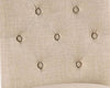 Side Chair with Rolled Button Tufted Back Set of 2 Beige By Casagear Home BM245937