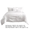 4 Piece Twin Comforter Set with Ruching Details White By Casagear Home BM246989