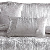 6 Piece Twin Comforter Set with Shimmering Appeal Silver By Casagear Home BM246990