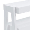 Accent Table with 3 Tier Tray Design Shelves White By Casagear Home BM248103