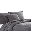 Veria 4 Piece Queen Quilt Set with Polka Dots The Urban Port Charcoal Gray By Casagear Home BM250016