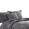 Veria 4 Piece King Quilt Set with Polka Dots The Urban Port Charcoal Gray By Casagear Home BM250017