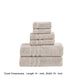 Veria 6 Piece Towel Set with Plush Cotton Fabric The Urban Port Beige By Casagear Home BM250065