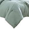 Veria 5 Piece King Comforter Set with Leaf Vein Stitching The Urban Port Green By Casagear Home BM250131