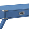 Wooden Home Office Writing Desk Blue By Casagear Home BM250253