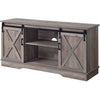 Versatile Rectangular Wooden TV Stand, Gray By Casagear Home